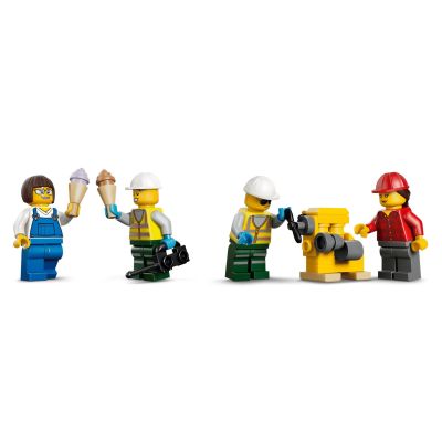 4. LEGO City 60509 - Portowy pociąg towarowy, dźwig i ciężarówka