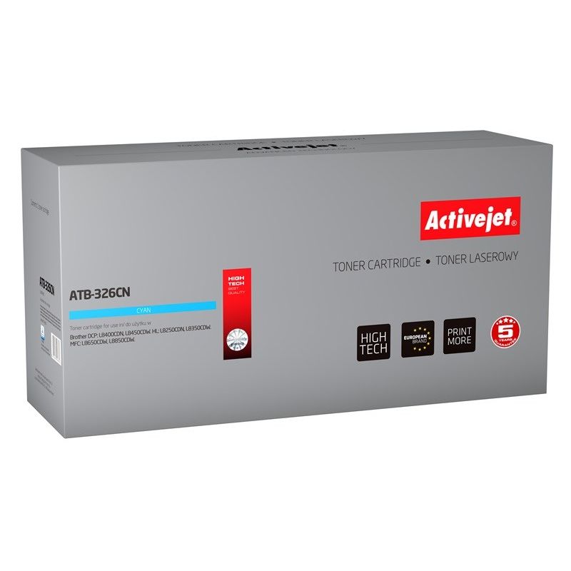 Activejet ATB-326CN Toner (zamiennik Brother TN-326C; Supreme; 3500 stron; niebieski)