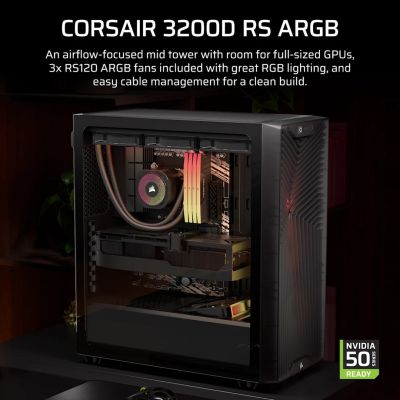 8. Obudowa Corsair 3200D RS ARGB Mid-Tower Smoked