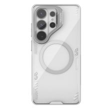 Etui Nillkin Iceblade Prop Magnetic z osłoną aparatu i podstawką kompatybilne z MagSafe na Samsung Galaxy S26 Ultra - przezroczysto-szare
