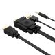 4. Kabel Orico XD-VATH VGA i mini jack 3.5 mm do HDMI Full HD 60 Hz z zasilaniem USB 5 m - czarny