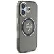 4. Etui Guess IML Metal Mountain Logo MagSafe na iPhone 16 - czarne