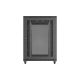 6. Szafa instalacyjna rack stojąca 19" 22U 800x1200 czarna drzwi perforowane Lanberg (flat pack)
