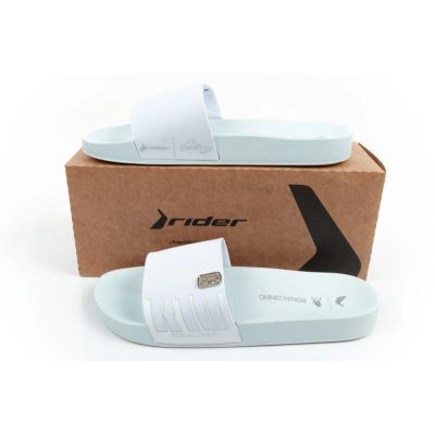 8. Rider buty klapki męskie sportowe R10 Slide wygodne błękitne laczki