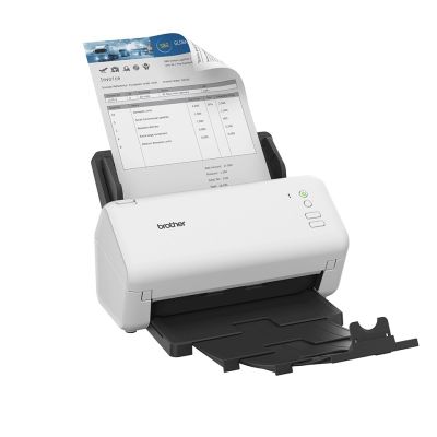 11. Skaner dokumentowy Brother ADS-4100 z dupleksem i ADF do 35 str./min | Skanowanie dwustronne | Automatycznie. Podajnik na 60 arkuszy | Port USB 3.0 | Złącze USB 2.0