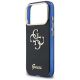 6. Etui Guess IML 4G Script Metal na iPhone 17 Pro - niebieskie
