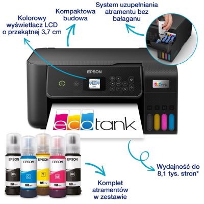 7. Urządzenie wielofunkcyjne atramentowe Epson EcoTank L3280 3w1