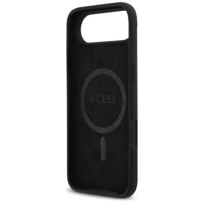 7. Etui Guess Silicone Triangle Logo MagSafe do iPhone 17 Air - czarne