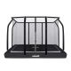 VIRTUFIT TRAMPOLINA OGRODOWA DO WKOPANIA 213 x 305 CM Z SIATKĄ