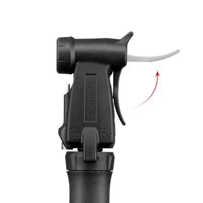 8. Mini pompka rowerowa ROCKBROS TM-1701P 80 PSI do wentyli Presta i Schrader - czarna