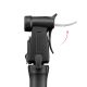 8. Mini pompka rowerowa ROCKBROS TM-1701P 80 PSI do wentyli Presta i Schrader - czarna