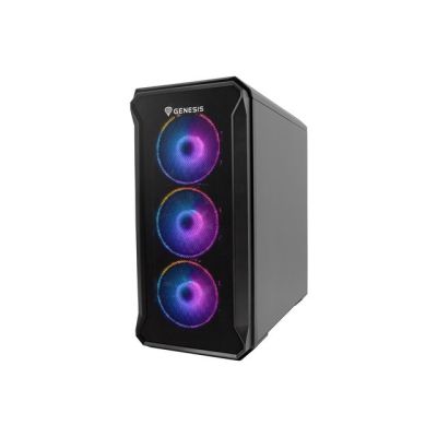 36. Obudowa NATEC Genesis Irid 503 ARGB NPC-1559 (Micro ATX. Mini ITX; kolor czarny)