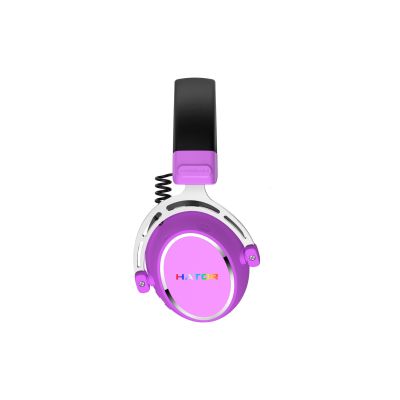 7. Słuchawki dla graczy Hator HYPERGANG 3 Wireless bezprzewodowe fioletowe