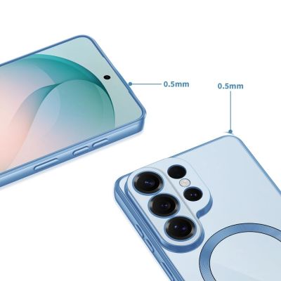 4. Etui Tech-Protect MagFlex na Samsung Galaxy S26 Ultra - przezroczysto-niebieskie