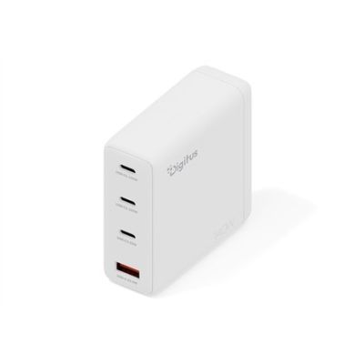 3. Digitus Ładowarka sieciowa GaN II 140W | 3x USB-C, 1x USB-A | PD 3.0, QC 3.0 | Biała