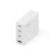 3. Digitus Ładowarka sieciowa GaN II 140W | 3x USB-C, 1x USB-A | PD 3.0, QC 3.0 | Biała