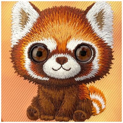 6. Etui Nimmy Big Eyed Pet 2.0 Raccoon na iPhone 17 Pro Max - pomarańczowe