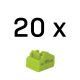 Lindy 47895 bloker portów Blokada portu RJ-45 Zielony Kopolimer akrylonitrylo-butadieno-styrenowy (ABS) 20 szt.