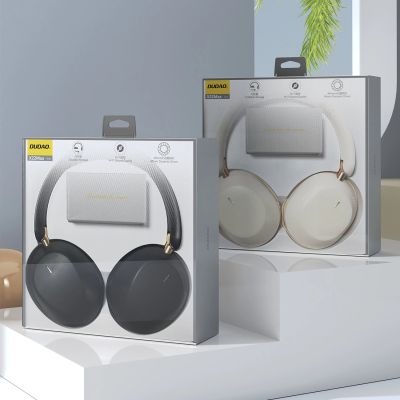 5. Słuchawki bezprzewodowe Dudao X22 Max nauszne Bluetooth z ANC - beżowe