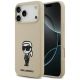 Etui Karl Lagerfeld Silicone Karl Sketch & Logo MagSafe na iPhone 17 Pro Max - brązowe