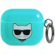 Etui Karl Lagerfeld Choupette na AirPods 3 - niebieskie