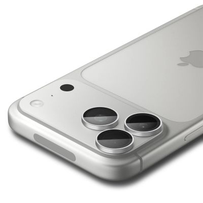 2. Szkło hartowane na aparat Spigen Optik Pro GLAS.TR EZ FIT 2-Pack na iPhone 18 Pro / 18 Pro Max - srebrne