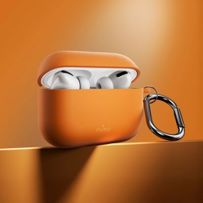 5. Etui Puro Icon na AirPods Pro 3 - pomarańczowe
