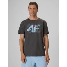T-shirt regular z nadrukiem męski 4F 4FRSS26TTSHM4295-22S