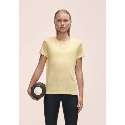 2. Koszulka damska Casall Soft Texture Tee żółty