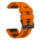 4. Pasek Tech-Protect Iconband Pro na Garmin Fenix 5X / 5X Plus / 6X / 6X Pro / 7X / 8 / 8 Pro / 9 / 9 Pro (51 mm) - pomarańczowo-czarny