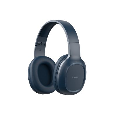 5. Słuchawki bezprzewodowe nauszne Havit H2590BT Pro (niebieski)
