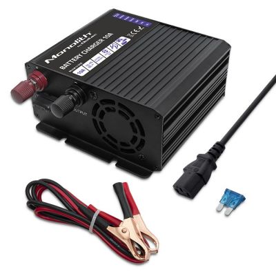 2. Inteligentna ładowarka Qoltec Monolith do akumulatorów LiFePO4 AGM GEL SLA 10A 12V