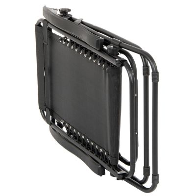 5. LEŻAK OGRODOWY SKŁADANY WIELOFUNKCYJNY Z DASZKIEM 173X52/65X110CM CZARNO-SZARY