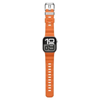 8. Pasek Spigen WBS2 na Apple Watch 44 / 45 / 46 / 49 mm - pomarańczowy