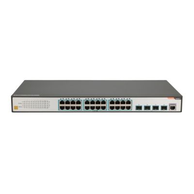 FiberHome S4820-28T-X-AC łącza sieciowe Zarządzany L2/L3 Gigabit Ethernet (10/100/1000) 1U Czarny, Szary
