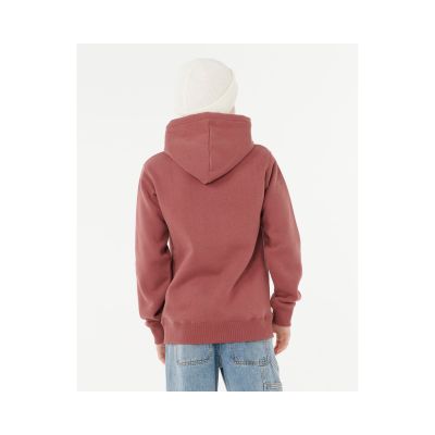 3. Bluza RIP CURL STAPLER HOOD -BOY czerwona