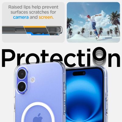 11. Etui Spigen Liquid Crystal Mag z MagSafe na iPhone 16 - przezroczyste