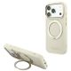 Etui Guess Ring Stand 360 Grained Classic Logo MagSafe na iPhone 18 Pro Max / 17 Pro Max - beżowe