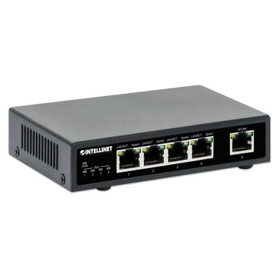 2. INTELLINET SWITCH GIGABIT 4X RJ45 POE+, 1X RJ45 GI