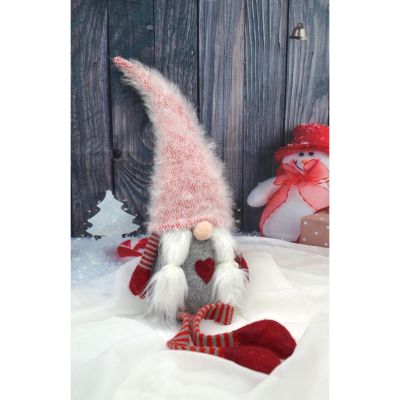 11. PANI SKRZAT Z PUCHATĄ CZAPĄ 45+36CM