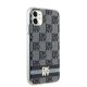 2. Etui DKNY IML Checkered Mono Pattern & Printed Stripes MagSafe na iPhone 11 / Xr - czarne