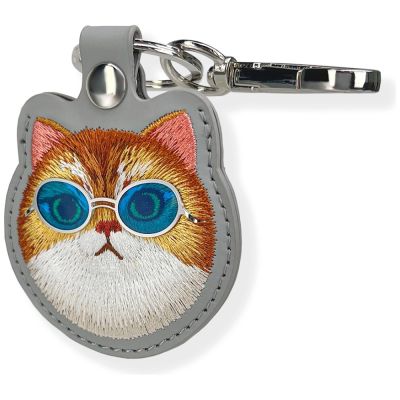 3. Etui Nimmy Glasses Cool Cat na lokalizator - szare