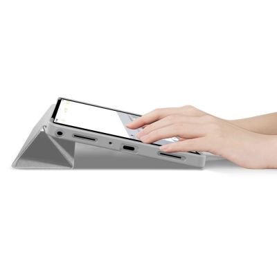 6. Etui TechProtect SmartCase na Samsung Galaxy Tab A9+ / A11+ Plus 11.0 X210 / X215 / X216 / X230 / X235 / X236 - szare