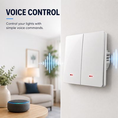 3. QOLTEC WŁĄCZNIK/WYŁĄCZNIK ŚWIATŁA | 2-KANAŁOWY | WI-FI | TIMER | TUYA | BIAŁY