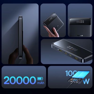 11. Powerbank Baseus Blade H1 20000mAh 100W z wyświetlaczem - czarny