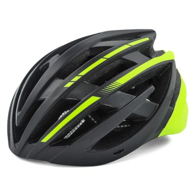 2. Kask rowerowy MTB Wozinsky z odpinanym daszkiem i tylną lampką USB 54-57 cm - czarno-żółty