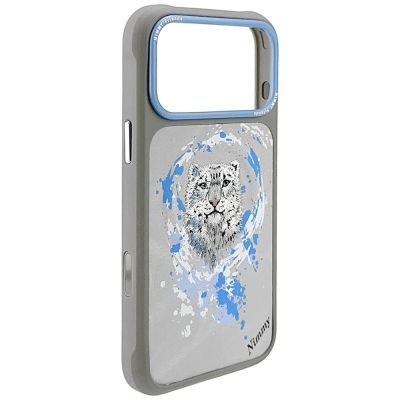 6. Etui Nimmy Pantera MagSafe na iPhone 17 Pro -jasnoszare