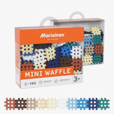 3. Klocki konstrukcyjne Marioinex Mini Waffle Zestaw 3, 140 elementów
