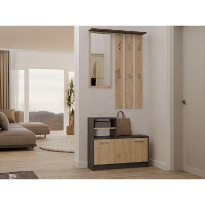 5. GARDEROBA SZAFKA NA OBUWIE ANTRACYT/ARTISAN