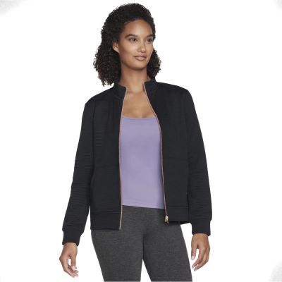 Skechers Go Walk Everywhere Full Zip Hoodless W3JA261-BLK Czarne L